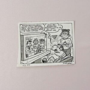 S2744 ORIJINAL KARIKATUR S2744 Efemera ORİJİNAL KARİKATÜR