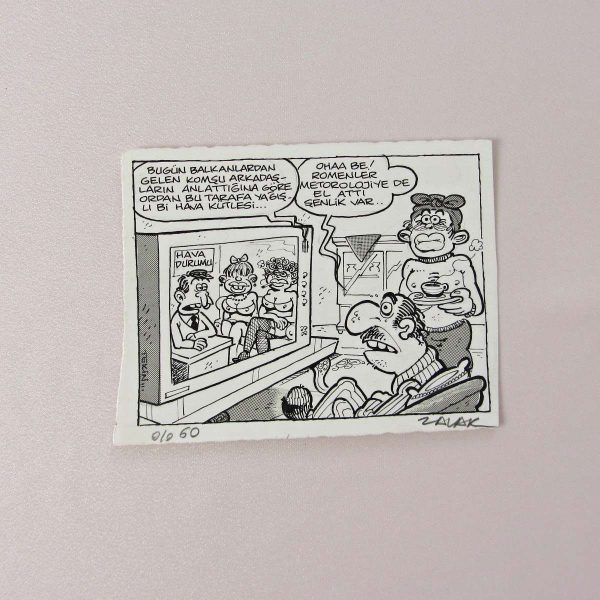 YABANCILAR KONULU ORİJİNAL KARİKATÜR 41 YABANCILAR KONULU ORİJİNAL KARİKATÜR