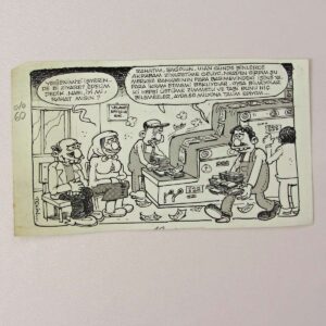 S2746 ORIJINAL KARIKATUR S2746 Efemera ORİJİNAL KARİKATÜR