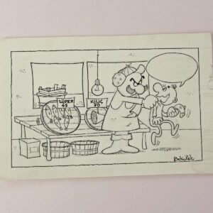 S2747 ORIJINAL KARIKATUR S2747 Efemera ORİJİNAL KARİKATÜR