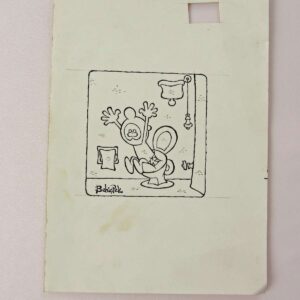 S2748 ORIJINAL KARIKATUR S2748 Efemera ORİJİNAL KARİKATÜR