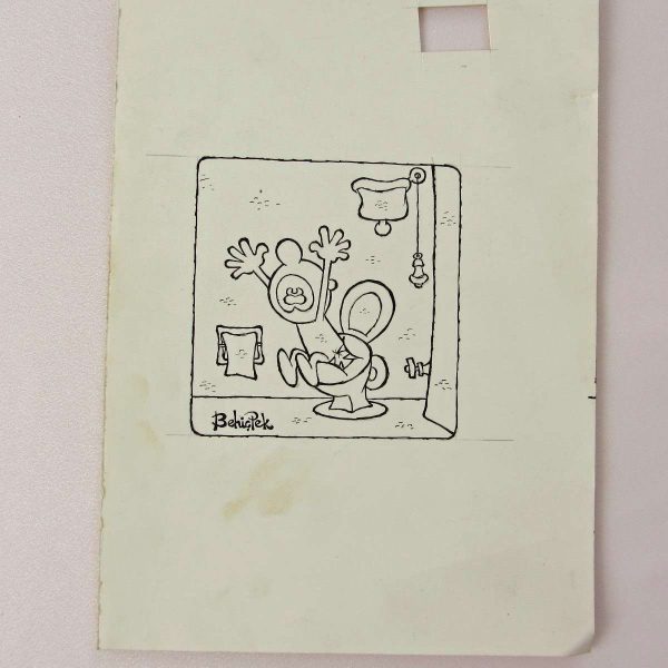 TUVALET KONULU ORİJİNAL KARİKATÜR 57 TUVALET KONULU ORİJİNAL KARİKATÜR