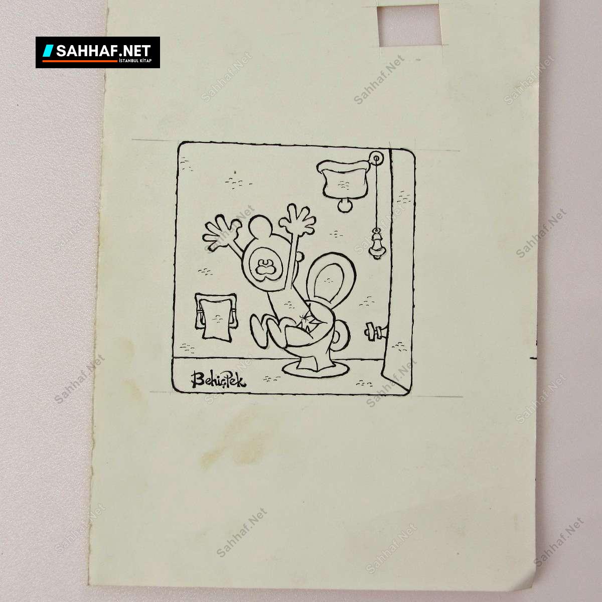 TUVALET KONULU ORİJİNAL KARİKATÜR 1 TUVALET KONULU ORİJİNAL KARİKATÜR