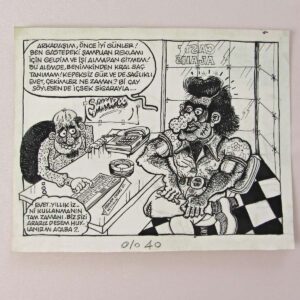 S2751 ORIJINAL KARIKATUR S2751 Efemera ORİJİNAL KARİKATÜR