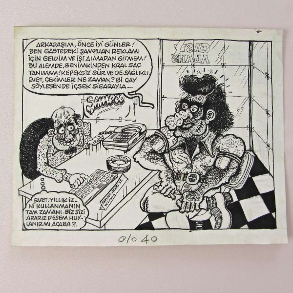 KOZMETİK KONULU ORİJİNAL KARİKATÜR 55 KOZMETİK KONULU ORİJİNAL KARİKATÜR