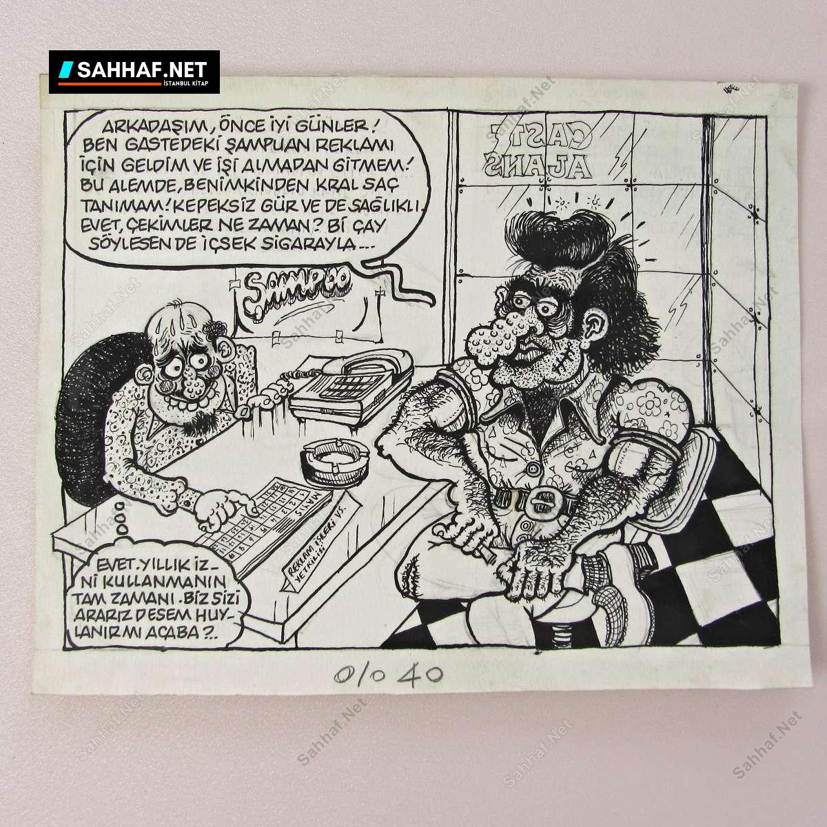 KOZMETİK KONULU ORİJİNAL KARİKATÜR 1 KOZMETİK KONULU ORİJİNAL KARİKATÜR