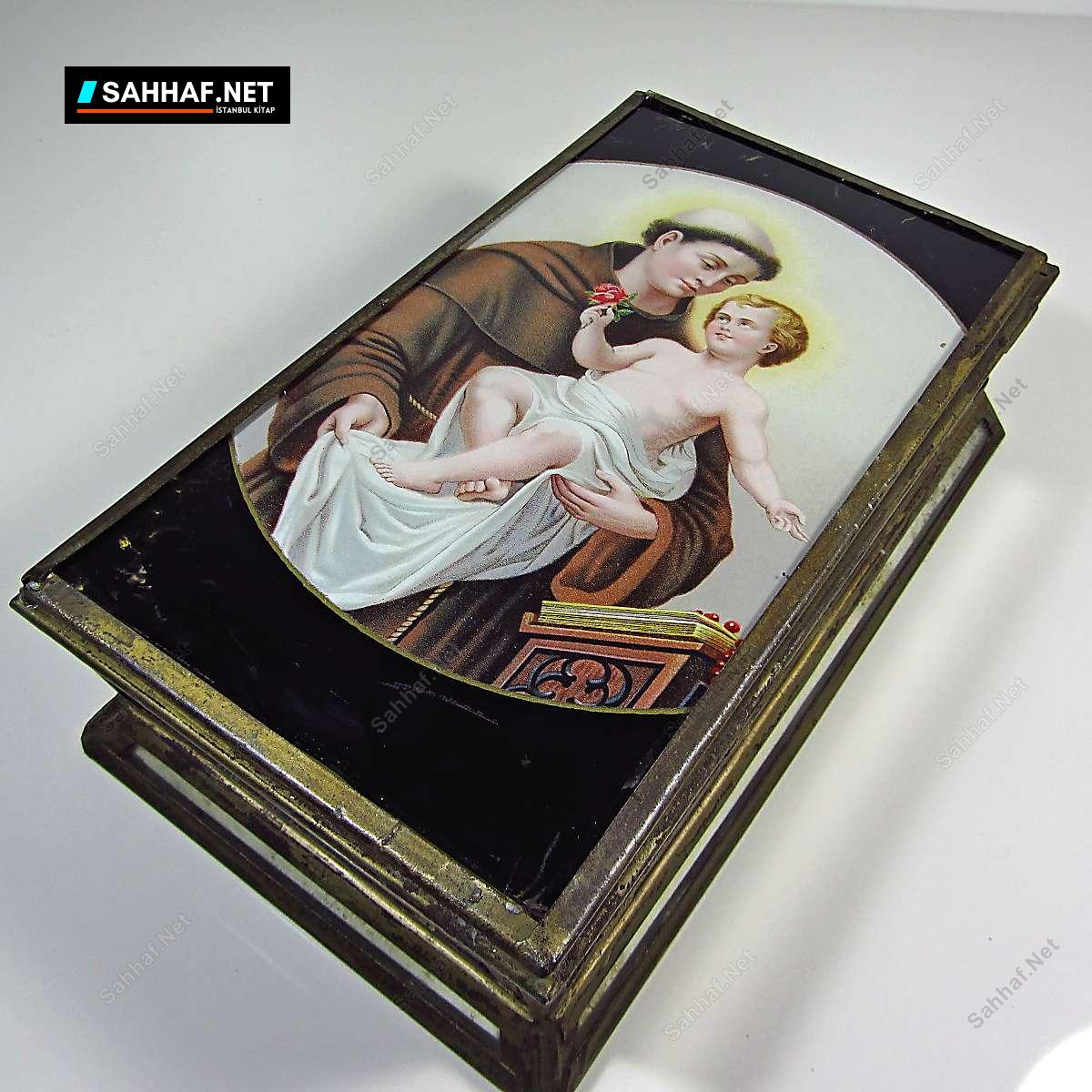 Dini Temalı Eski Metal Kutu 1 Dini Temalı Eski Metal Kutu