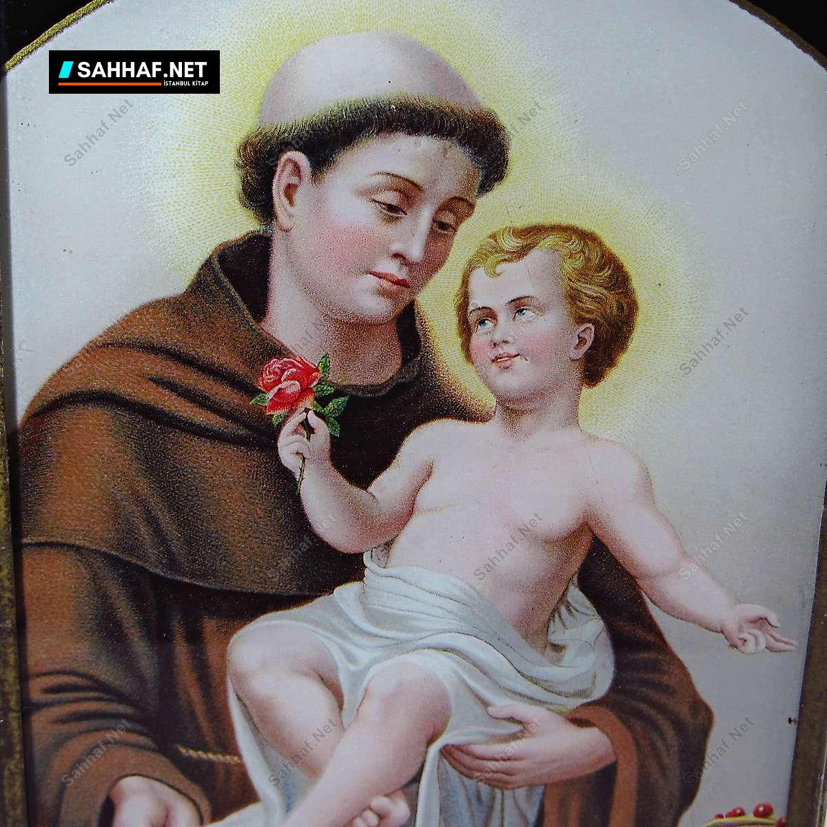 N2680 Dini Temalı Eski Metal Kutu Nadir Obje2