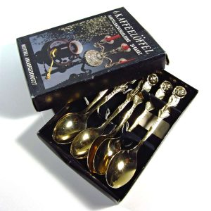 Altın Kaplama Tatlı Kaşığı 6 Adet Takım