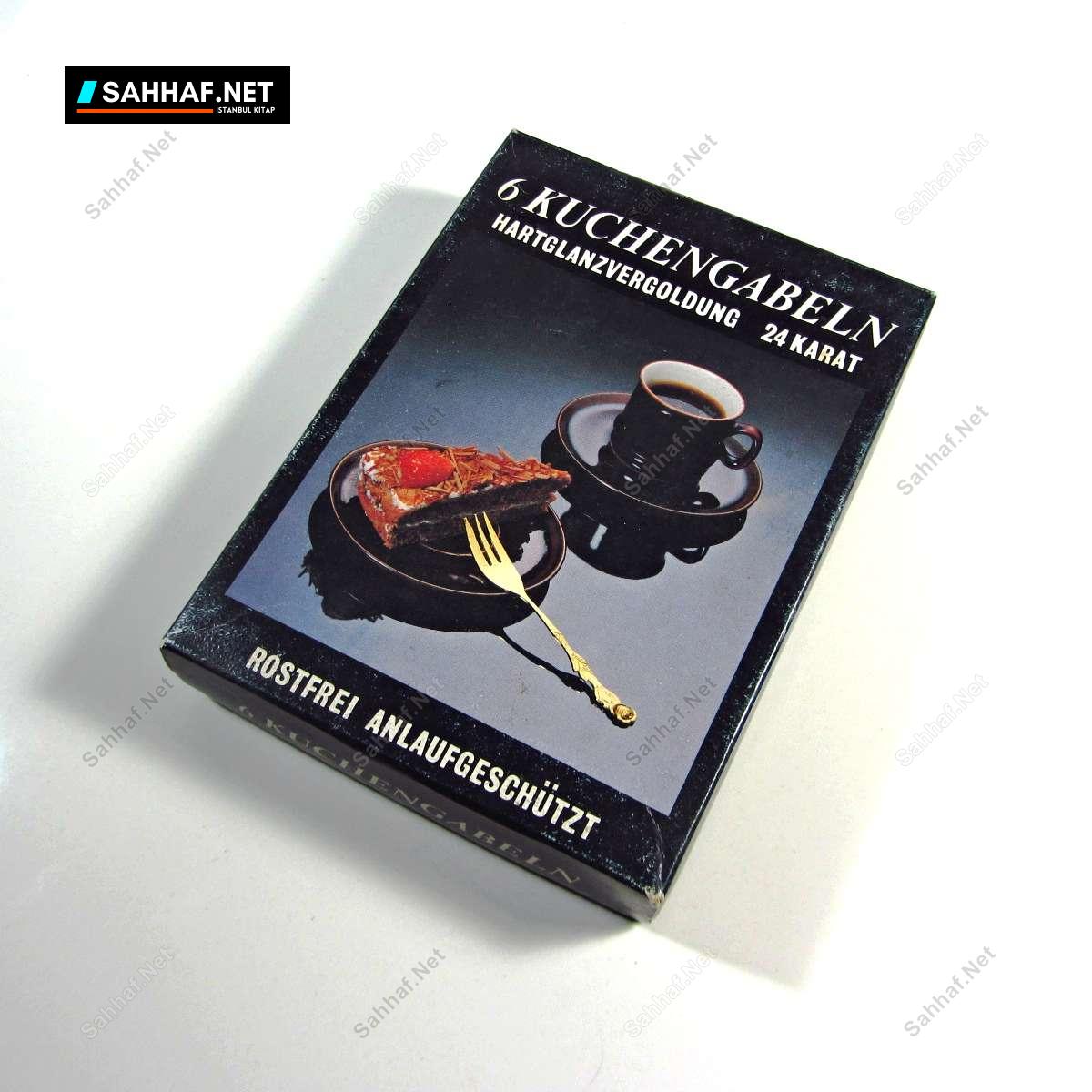 Altın Kaplama Tatlı Çatalı 6 Adet Takım 2 Altın Kaplama Tatlı Çatalı 6 Adet Takım - Görsel 2