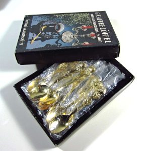 Altın Kaplama Çay Kaşığı 12 Adet Takım