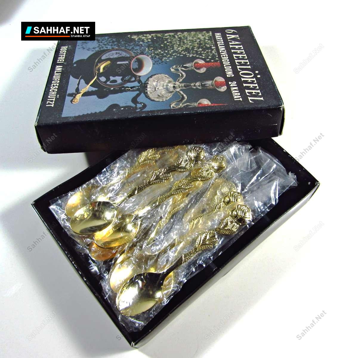 Altın Kaplama Çay Kaşığı 12 Adet Takım 1 Altın Kaplama Çay Kaşığı 12 Adet Takım