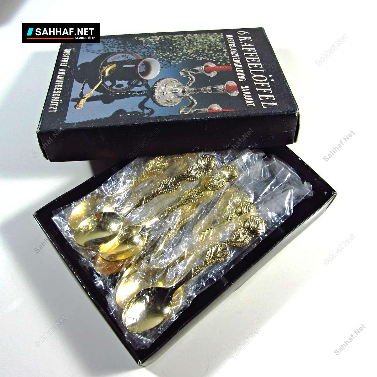 Altın Kaplama Çay Kaşığı 12 Adet Takım 1 Altın Kaplama Çay Kaşığı 12 Adet Takım