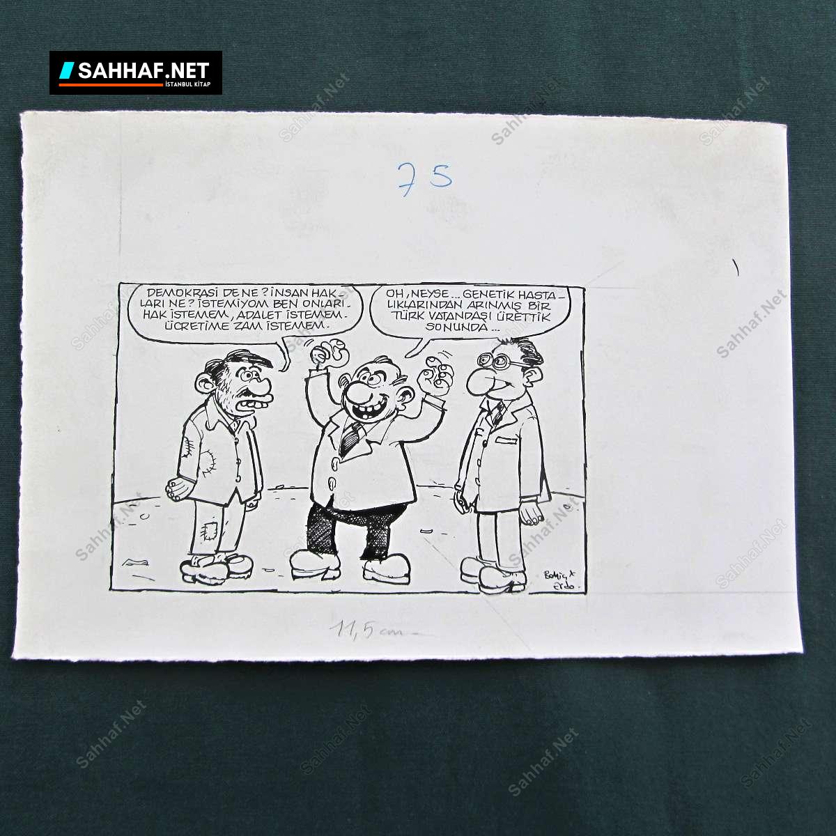 İŞÇİ KONULU ORİJİNAL KARİKATÜR 1 İŞÇİ KONULU ORİJİNAL KARİKATÜR