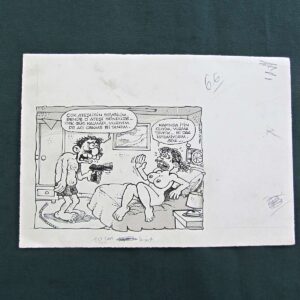 S2827 Sahhaf Net ORIJINAL KARIKATUR Efemera ORİJİNAL KARİKATÜR