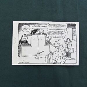 S2830 Sahhaf Net ORIJINAL KARIKATUR Efemera ORİJİNAL KARİKATÜR