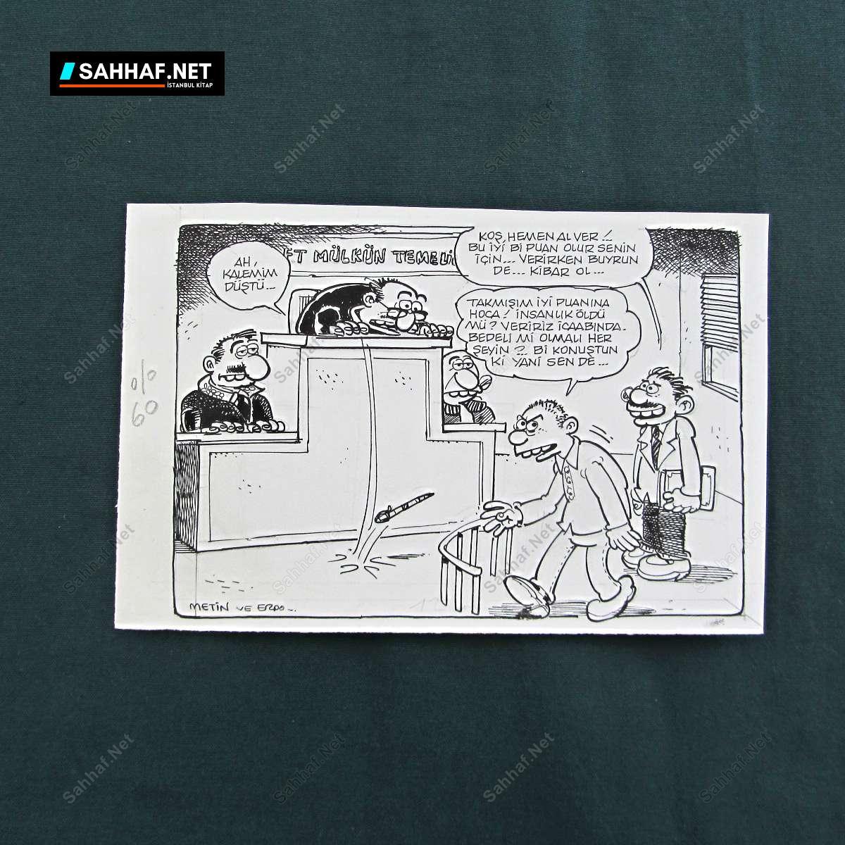 ORİJİNAL KARİKATÜR 330 S2830 Sahhaf Net ORIJINAL KARIKATUR Efemera ORİJİNAL KARİKATÜR