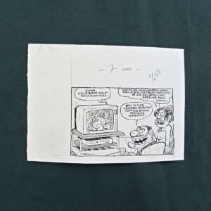 S2833 Sahhaf Net ORIJINAL KARIKATUR Efemera ORİJİNAL KARİKATÜR