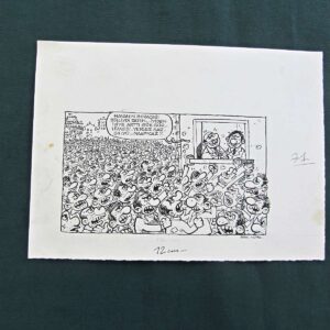 S2836 Sahhaf Net ORIJINAL KARIKATUR Efemera ORİJİNAL KARİKATÜR