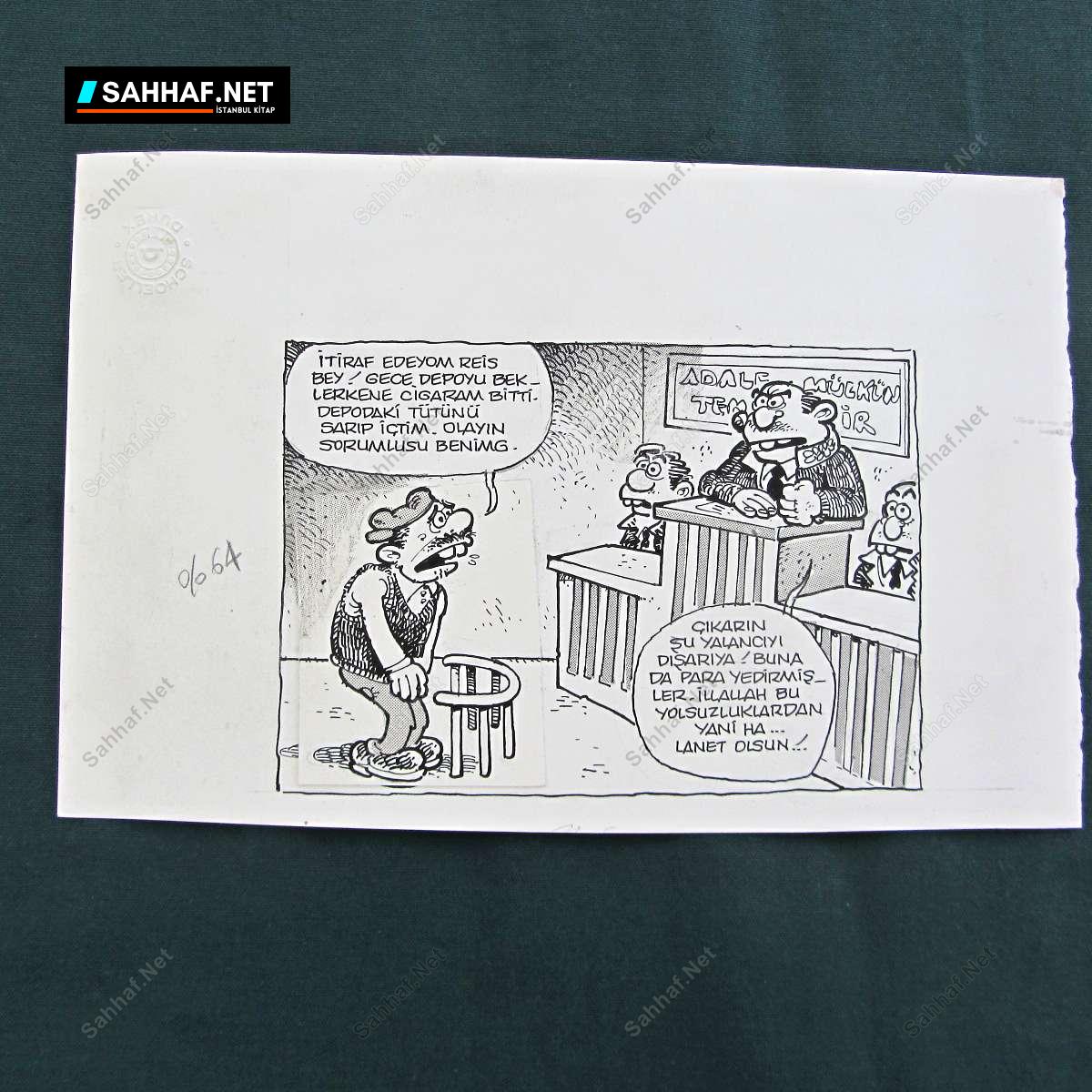 ORİJİNAL KARİKATÜR 266 S2838 Sahhaf Net ORIJINAL KARIKATUR Efemera ORİJİNAL KARİKATÜR