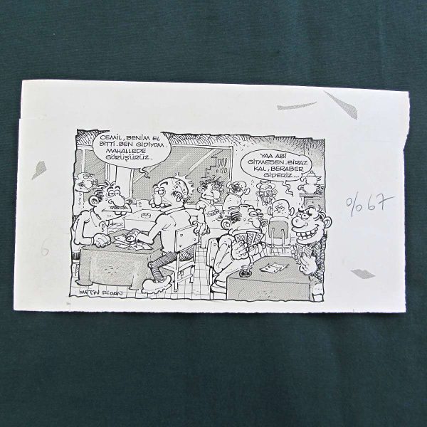 KELLİK KONULU ORİJİNAL KARİKATÜR 46 KELLİK KONULU ORİJİNAL KARİKATÜR