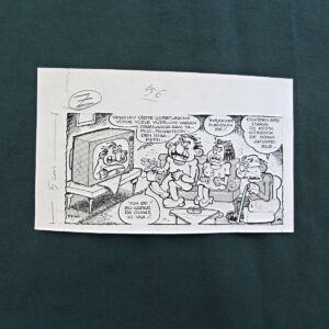 S2845 Sahhaf Net ORIJINAL KARIKATUR Efemera ORİJİNAL KARİKATÜR