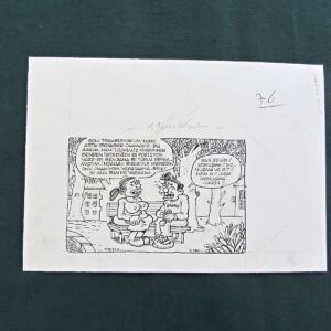 S2852 Sahhaf Net ORIJINAL KARIKATUR Efemera ORİJİNAL KARİKATÜR