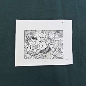 S2853 Sahhaf Net ORIJINAL KARIKATUR Efemera ORİJİNAL KARİKATÜR