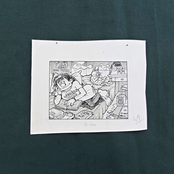 KEDİ KONULU YAZISIZ ORİJİNAL KARİKATÜR 60 KEDİ KONULU YAZISIZ ORİJİNAL KARİKATÜR