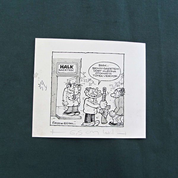 KUPON KONULU ORİJİNAL KARİKATÜR 56 KUPON KONULU ORİJİNAL KARİKATÜR