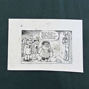 S2859 Sahhaf Net ORIJINAL KARIKATUR Efemera ORİJİNAL KARİKATÜR