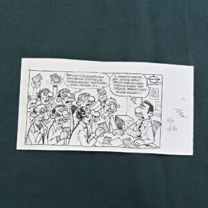 S2865 Sahhaf Net ORIJINAL KARIKATUR Efemera ORİJİNAL KARİKATÜR