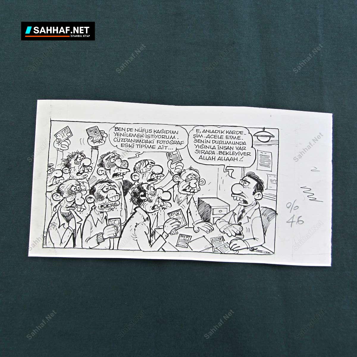 S2865 Sahhaf Net ORIJINAL KARIKATUR Efemera