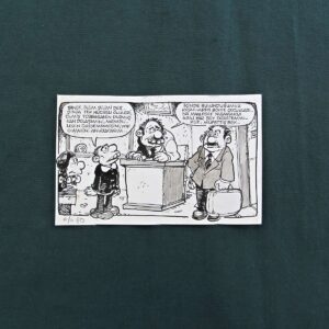 S2866 Sahhaf Net ORIJINAL KARIKATUR Efemera ORİJİNAL KARİKATÜR