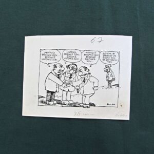 S2867 Sahhaf Net ORIJINAL KARIKATUR Efemera ORİJİNAL KARİKATÜR
