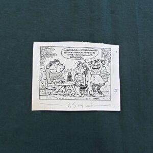 S2869 Sahhaf Net ORIJINAL KARIKATUR Efemera ORİJİNAL KARİKATÜR