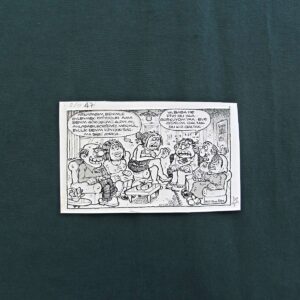 S2874 Sahhaf Net ORIJINAL KARIKATUR Efemera ORİJİNAL KARİKATÜR