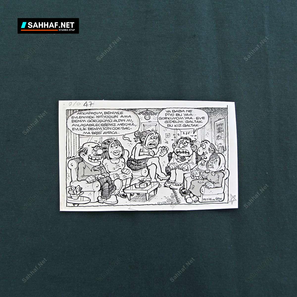 S2874 Sahhaf Net ORIJINAL KARIKATUR Efemera