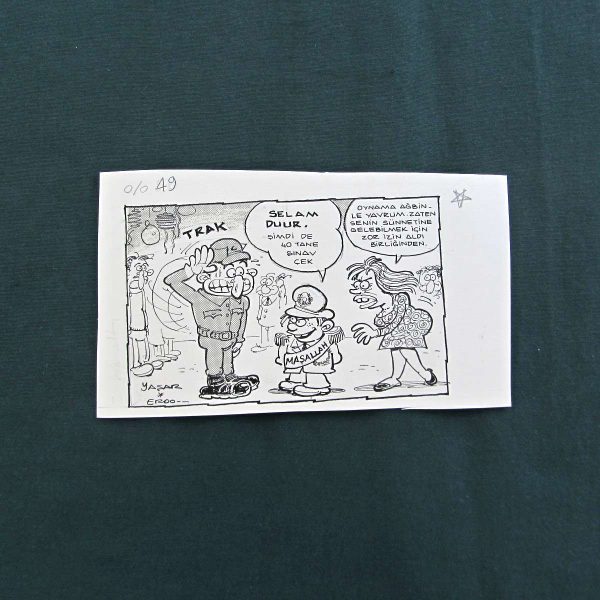 ASKERLİK KONULU ORİJİNAL KARİKATÜR 56 ASKERLİK KONULU ORİJİNAL KARİKATÜR