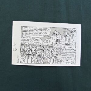 S2876 Sahhaf Net ORIJINAL KARIKATUR Efemera ORİJİNAL KARİKATÜR