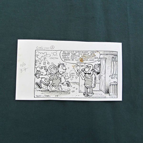 KIZ İSTEME KONULU ORİJİNAL KARİKATÜR 48 KIZ İSTEME KONULU ORİJİNAL KARİKATÜR