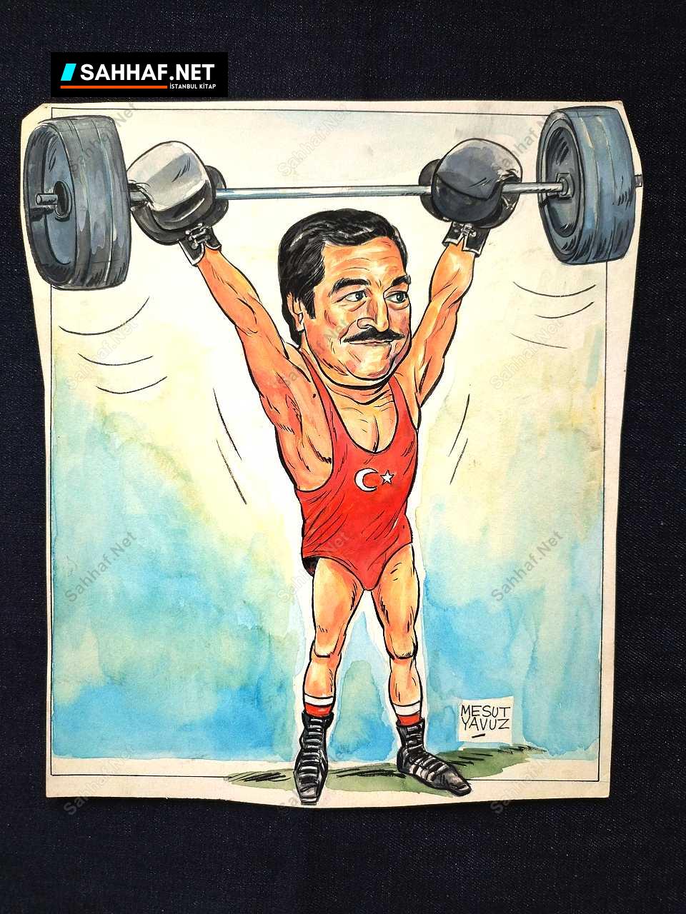 S2891 Sahhaf Net MESUT YAVUZ İMZALI ORİJİNAL KARİKATÜR Karikatür
