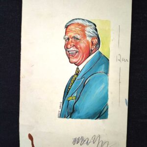 MESUT YAVUZ İMZALI ORİJİNAL KARİKATÜR 9x18