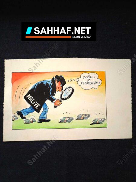 MESUT YAVUZ İMZALI ORİJİNAL KARİKATÜR - Sahhaf.Net