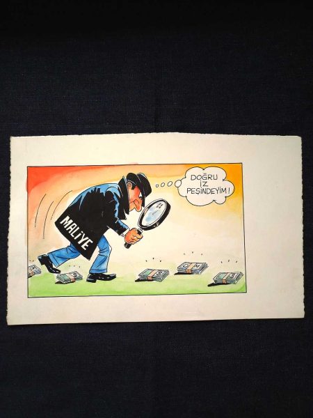 MESUT YAVUZ İMZALI ORİJİNAL KARİKATÜR 23x14 44 MESUT YAVUZ İMZALI ORİJİNAL KARİKATÜR 23×14
