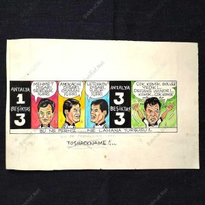MESUT YAVUZ İMZALI ORİJİNAL KARİKATÜR 27x9 10 MESUT YAVUZ İMZALI ORİJİNAL KARİKATÜR 27×9