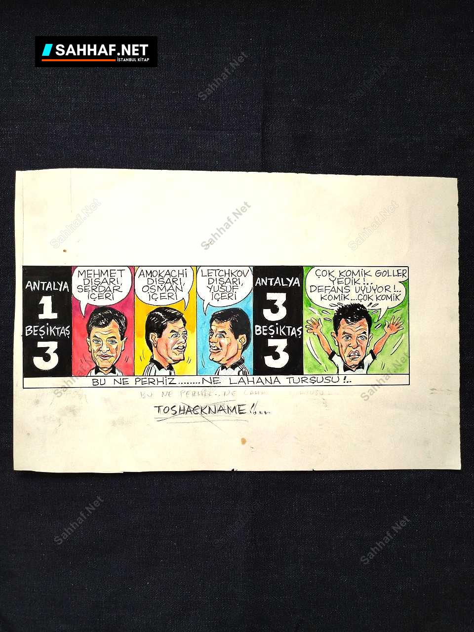 MESUT YAVUZ İMZALI ORİJİNAL KARİKATÜR 27x9 1 MESUT YAVUZ İMZALI ORİJİNAL KARİKATÜR 27x9