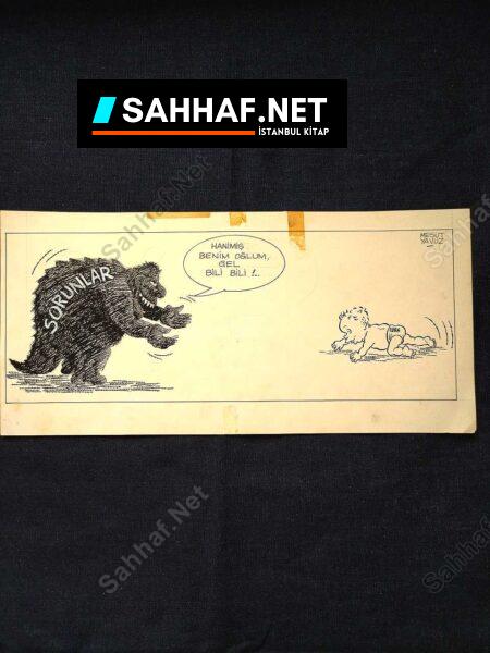 MESUT YAVUZ İMZALI ORİJİNAL KARİKATÜR - Sahhaf.Net