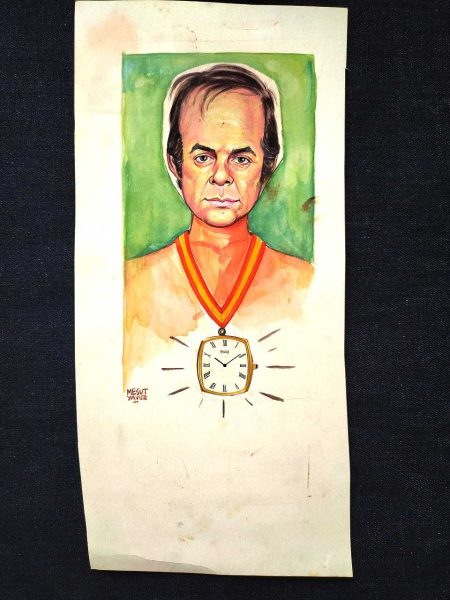 MESUT YAVUZ İMZALI ORİJİNAL KARİKATÜR 10x20 43 MESUT YAVUZ İMZALI ORİJİNAL KARİKATÜR 10×20