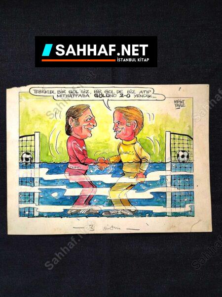 MESUT YAVUZ İMZALI ORİJİNAL KARİKATÜR - Sahhaf.Net